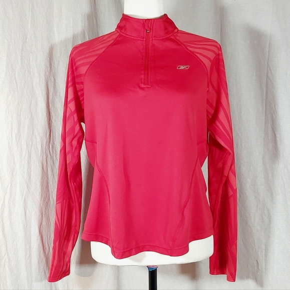 Y2K Reebok red long-sleeved running jersey, XL, EUC - Picture 1 of 6